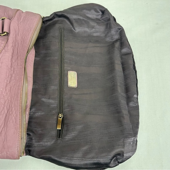 Salvatore Ferragamo Gancini Mauve Purple Leather Shoulder Bag BW-21 B105 READ - Picture 9 of 16